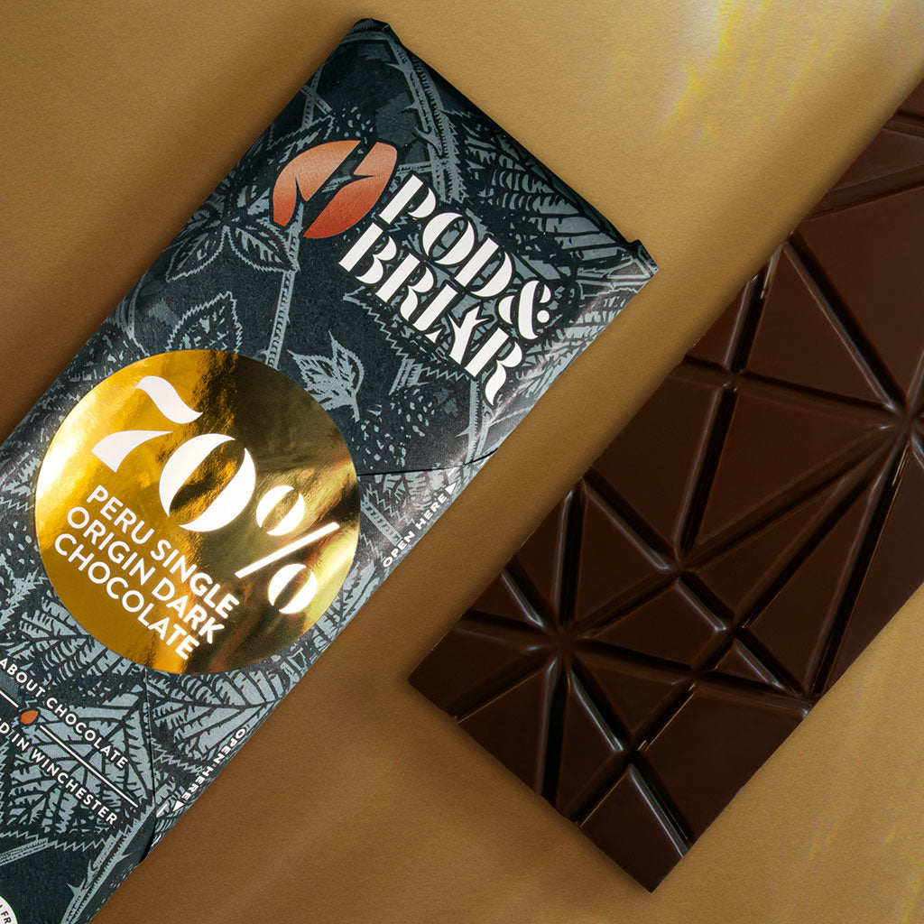 70% Peru - single origin dark chocolate bar 95g