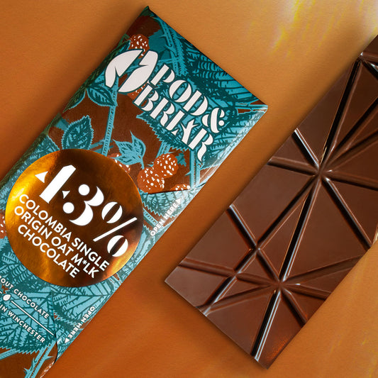 43% Colombia Single origin Oat M*lk chocolate bar 95g